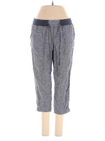 Pre-owned Susina Linen Pants In Gray