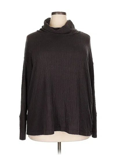 Pre-owned Susina Long Sleeve Turtleneck In Brown