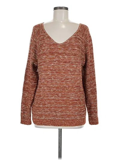 Pre-owned Susina Pullover Sweater In Brown