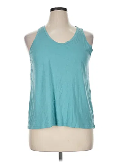 Pre-owned Susina Tank Top Teal Halter Neckline Tops