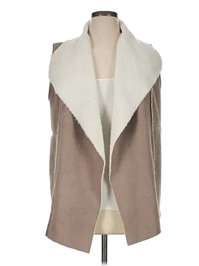 Pre-owned Susina Vest In Ivory