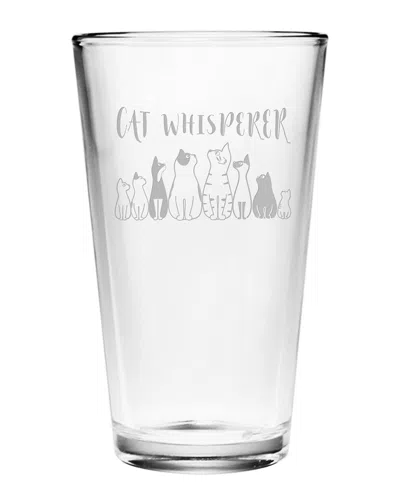 Susquehanna Glass 16oz Cat Whisperer Pint Glass Set Of 4