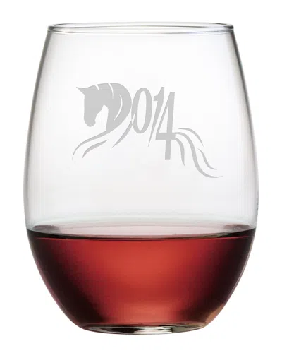 Susquehanna Glass 2014 Year Of The Horse Set Of 4 Stemless Glasses