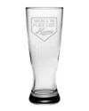 Susquehanna Glass Baseball Home Set Of Four 20oz Grand Pilsner Glasses