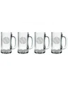 Susquehanna Glass Baseball Set Of Four 16oz Beer Glasses