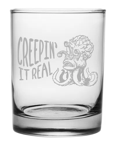 Susquehanna Glass Company Set Of 4 Creepin' It Real Rocks Glasses