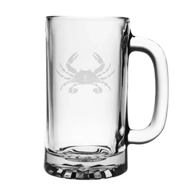 Susquehanna Glass Crawling Crab 16 Oz. Glass Beer Mug In Clear