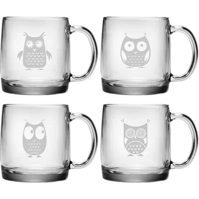 Susquehanna Glass Cristina 4 Piece Coffee Mug Set