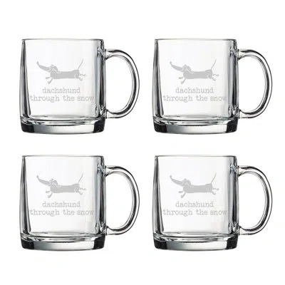 Susquehanna Glass Dachsund Through Coffee Mug In Clear