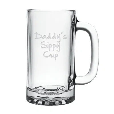 Susquehanna Glass Daddy's Sippy Pub 16 Oz. Glass Beer Mug In Clear