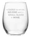 Susquehanna Glass Dnu Aur Discontinued  Size Matters Stemless Wine & Gift Box