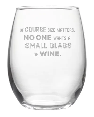 Susquehanna Glass Dnu Aur Discontinued  Size Matters Stemless Wine & Gift Box