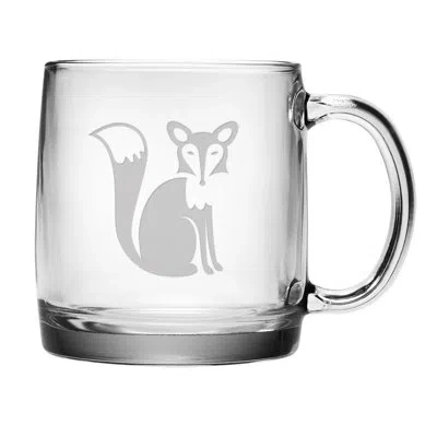 Susquehanna Glass Fox Coffee Mug In Clear