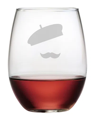 Susquehanna Glass French Beret Set Of 4 Stemless Wine Glasses