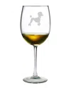 Susquehanna Glass French Poodle Set Of 4 Wine Glasses