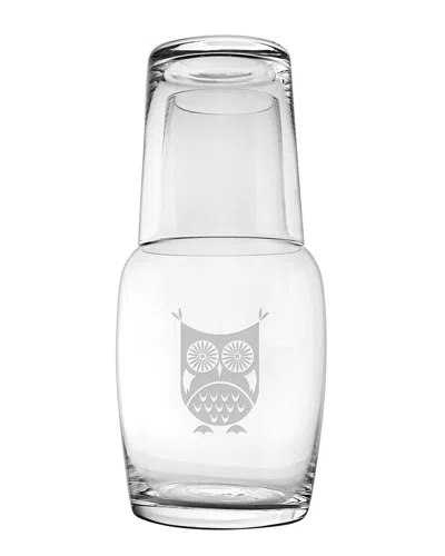 Susquehanna Glass Hoot Owl Night Bottle Set