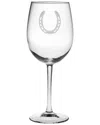 Susquehanna Glass Horseshoe Set Of Four 19oz Wine Glasses