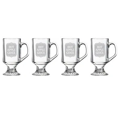 Susquehanna Glass Hot Apple Cider Footed Mug Glass