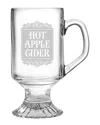 Susquehanna Glass Hot Apple Cider Set Of Four 10oz Footed Mugs