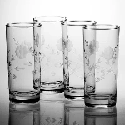 Susquehanna Glass Janet Hand-cut 15 Oz. Highball Glass In Clear