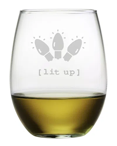 Susquehanna Glass Lit Up Set Of 4 Stemless Glass