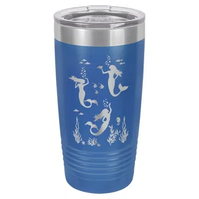 Susquehanna Glass Mermaids Under The Sea Blue Insulated Tumbler & Lid