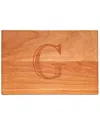 Susquehanna Glass Monogrammed Block Artisan Cherry Cutting Board, (a-z)