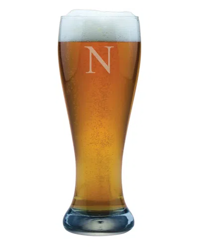 Susquehanna Glass Monogrammed Set Of Four 23oz Weizenbier Glasses