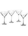 Susquehanna Glass Monogrammed Set Of Four Champlain Martini Glass Monogrammedes, (a-z)