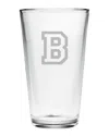 Susquehanna Glass Monogrammed Set Of Four Varsity Pint Glasses, (a-z)