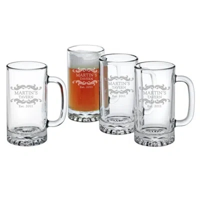Susquehanna Glass Personalized Home Tavern Pub 16 Oz. Glass Beer Mug In Clear