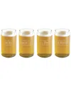 Susquehanna Glass Set Of 4 Elements Of Hoppiness Glass Beer Cans