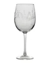 Susquehanna Glass Set Of 4 Fern Hand-cut Wine Glass