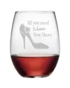 Susquehanna Glass Set Of Four 21oz New Shoes Stemless Red Wine Glasses