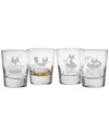 Susquehanna Glass Set Of Four Infoxicated Tumblers
