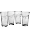 Susquehanna Glass Set Of Four Jurassic Pint Glasses