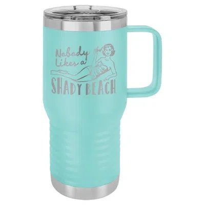 Susquehanna Glass Shady Beach Aqua Insulated Travel Mug