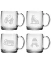 Susquehanna Glass Signs Of Winter Set Of 4 Nordic Mugs