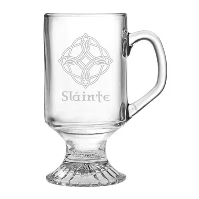 Susquehanna Glass Slainte Footed Coffee Mug In Clear