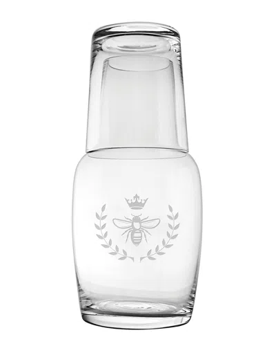 Susquehanna Glass Vintage Bee Night Bottle Set