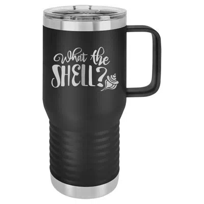 Susquehanna Glass What The Shell Black Insulated Travel Mug