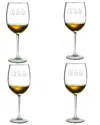 Susquehanna Oh La La Set Of 4 Wine Glasses