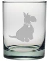 Susquehanna Preppy Pup Set Of Four 14oz Rocks Glasses