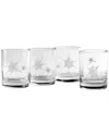 Susquehanna Set Of 4 Arach-no-phobia Assortment Rocks Glasses