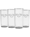 Susquehanna Set Of 4 Bite Me Hiball Glasses