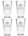 Susquehanna Set Of 4 Smashed Pint Glasses
