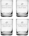 Susquehanna Set Of Four 14oz Good Mixers Rock Glasses