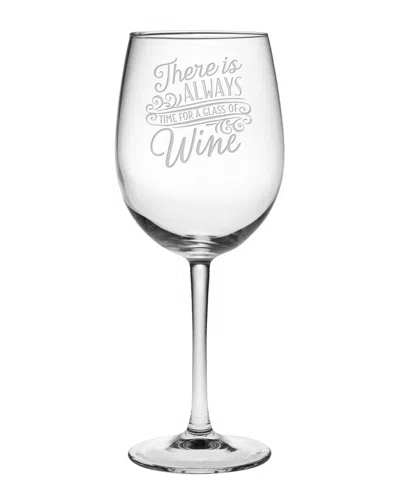 SUSQUEHANNA SUSQUEHANNA SET OF FOUR 19OZ ALWAYS TIME FOR WINE ALL PURPOSE WINE GLASSES