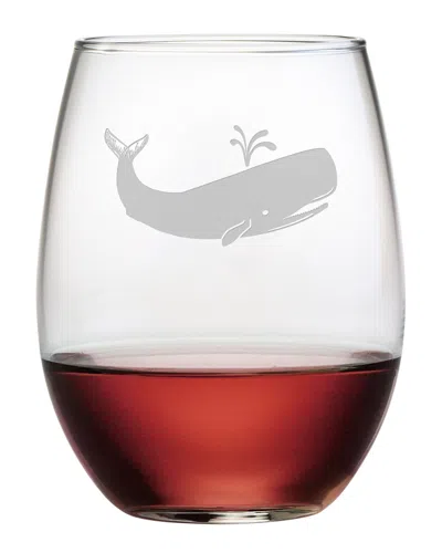 Susquehanna Set Of Four Whale 21oz Stemless Tumblers