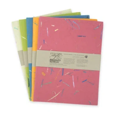 Sustainable Threads Double Photo Frames Handmade Upcycled Tree-free Paper In Multi